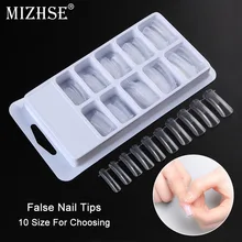 MIZHSE 100 Uds uñas arte construcción rápida Poly Gel molde forma dedo extensión UV Builder Tips Clip DIY herramientas de manicura(China)