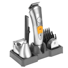 7 в 1 триммер для волос Мужская бритва машинка для стрижки волос Машинка для стрижки бороды Триммер для волос перезаряжаемая Парикмахерская Машинка для стрижки волос