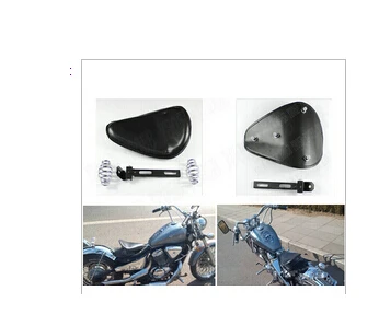 

Universal Leather Solo Spring Motorcycle Seat+Mounting For Motorcycle Street Bike Dual Sport Bike Chopper Custom Cruisers
