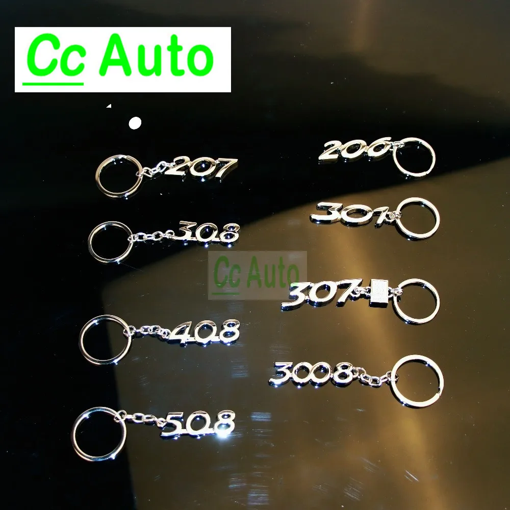 Кольцо для ключей Peugeot автомобильные брелки с логотипом 206 207 301 307 308 408 3008 508 брелок