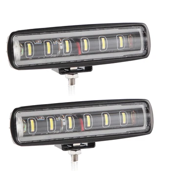 

18W LED Work Driving Light Bar Flood Beam Lamp Reverse Offroad Valid Irradiation Distance Longer Sure a Safe Driving