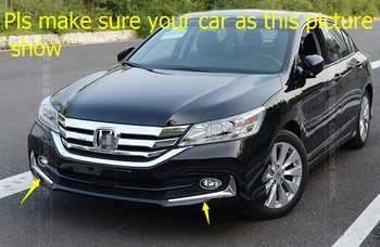 

Lapetus Front Fog Lamp Lights Eyebrow Cover Trim 2 Pcs Accessories Exterior Fit For Honda Accord 2013 2014 2015 ABS