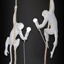Suspension singe lampe luminaire suspendu corde pendentif lumières mode nordique répliques résine aap déco maison loft luminaires