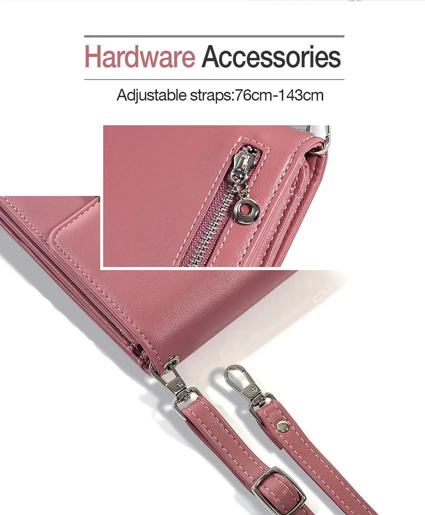 Mini Women Shoulder Bag Wallet Card Slot Phone Bag Fashion Leather Messenger Bags Lady Girls Small Cross Body Bag Handbag Pouch (11)