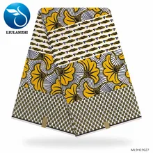 LIULANZHI ткань африканская печать воск 6 ярдов Хлопок Анкара ткани воск принты ML9H19027