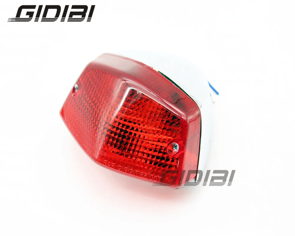 Серебристый задний фонарь для мотоцикла стоп светильник Honda STEED 400 NV400 1995 97 600 NV600 1989