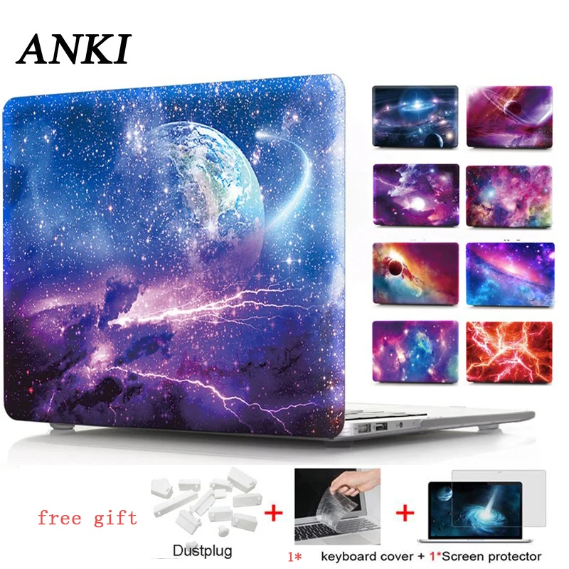 Небесный блокнот с рисунком чехол для Macbook Air Retina 11 12 13 3 15 4 Mac book New Pro A1706 A 1708 A1707