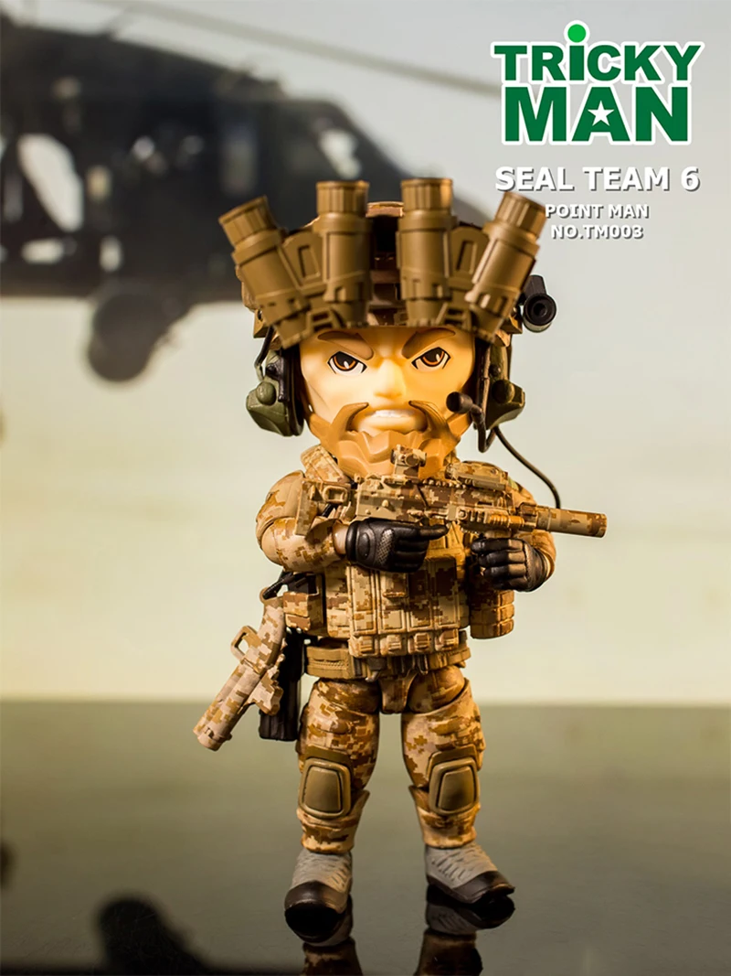 

13CM 5" Military Action Figure TM004 SOAR PILOT FIGURE DOLL TM003 Trickyman Seal Team 6 Pointman Rifleman figure Collection