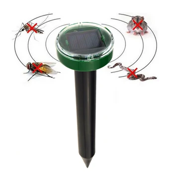 

Mole Repellent Solar Power Ultrasonic Mole Snake Bird Mosquito Mouse Ultrasonic Pest Repeller Control Garden Yard E2S