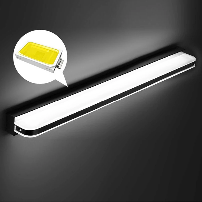 Waterproof LED Mirror 3W 9W 12W Front Light wall lamps AC95-265V Wall Mounted Bathroom LivilingRoom Bedroo Makeup LED Wall Lamp