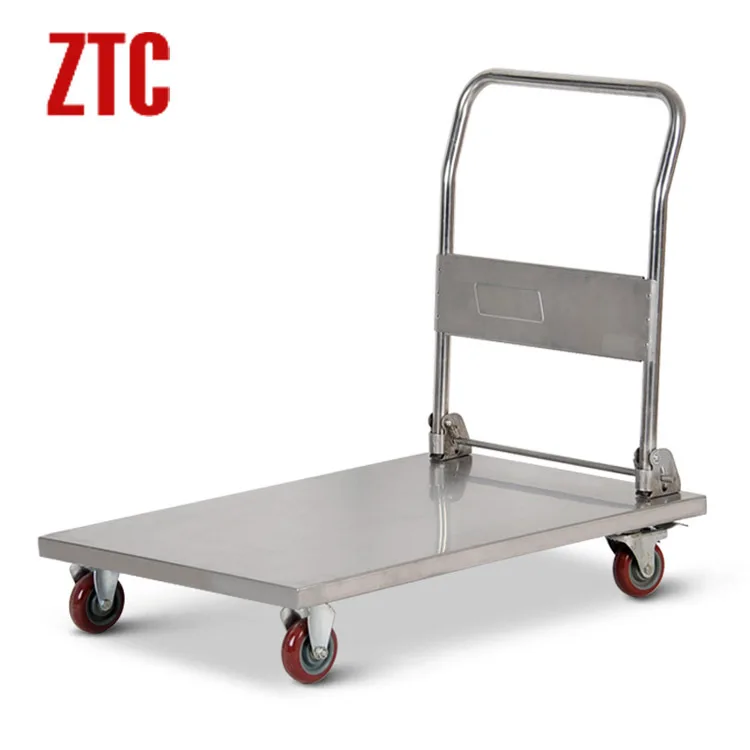 Stainless steel folding platform utility hand truck lightweight foldable trolley mobile protable storage cart | Автомобили и