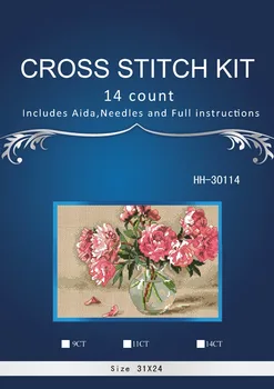 

similar dim dmc flowers cross stitch Higher quality Similar DIY DMC 14CT unprinted Cross stitch,Sets For Embroidery kits