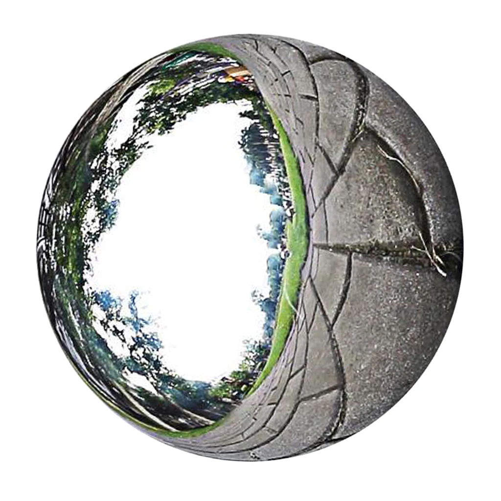 1 шт. зеркальный полированный шар посеребренное кольцо из нержавеющей стали домашний сад торговый центр офисное пространство украшения 76 мм