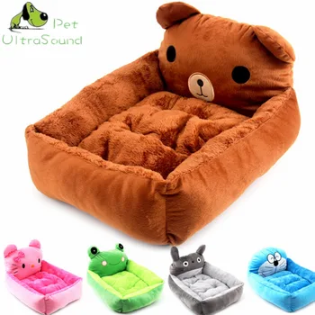 

ULTRASOUND PET Soft Cat House Foldable Brown Bear Grey Dragon Dog Bed Animal Cave Nest Puppy Dog Kennel Cute Pet Cat Dog House
