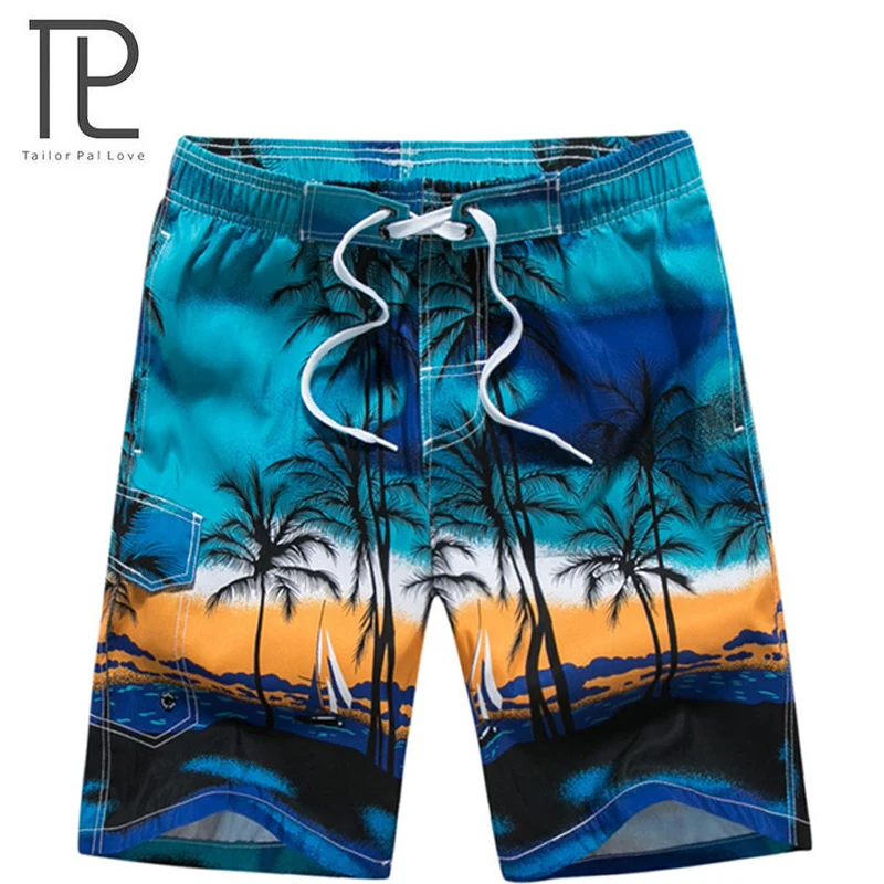 2018 New Men's Beachwear Cool Board Shorts Quick Dry Watersport Swim Trunks Summer Beach Shorts M - 6XL Extra Large 10+ colors