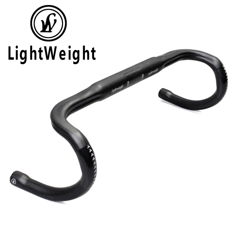 

LW GUIDER Carbon Fiber Road Light Bike Handlebar Thighed Carbon Handlebar Road Bike Handlebar 31.8 * 400 420 440 MM