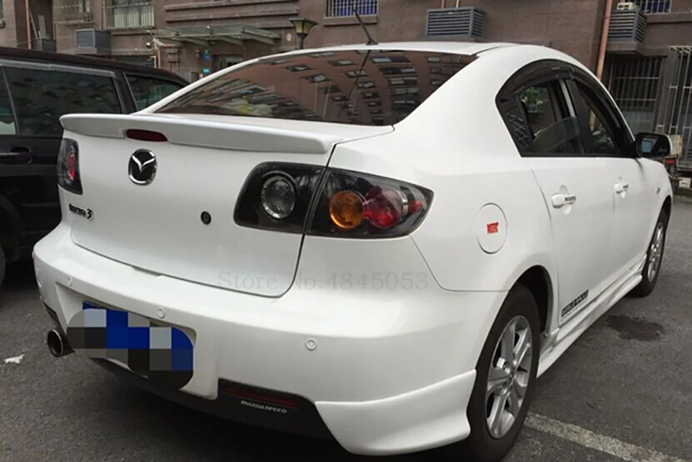 Подходит для Mazda 3 M3 черный спойлер 2006 2010 автомобильные аксессуары ABS пластик