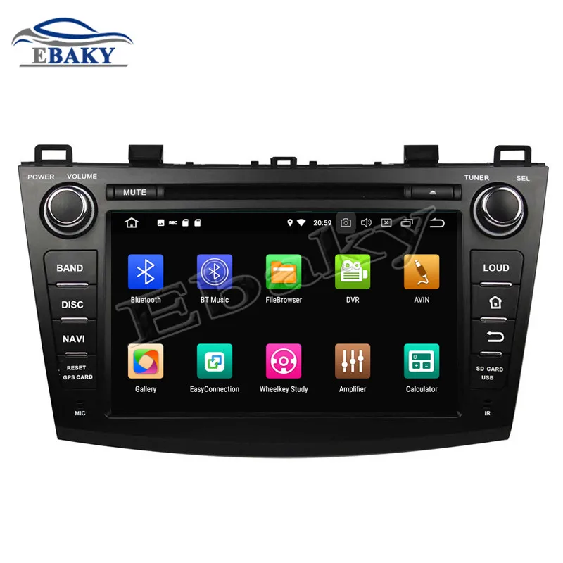 Top NaviTopia 8inch 4GB RAM 64GB ROM Octa Core Android 9.0 Car DVD Radio For Mazda 3 2009 2010 2011 2012 with GPS/WIFI/Bluetooth 10