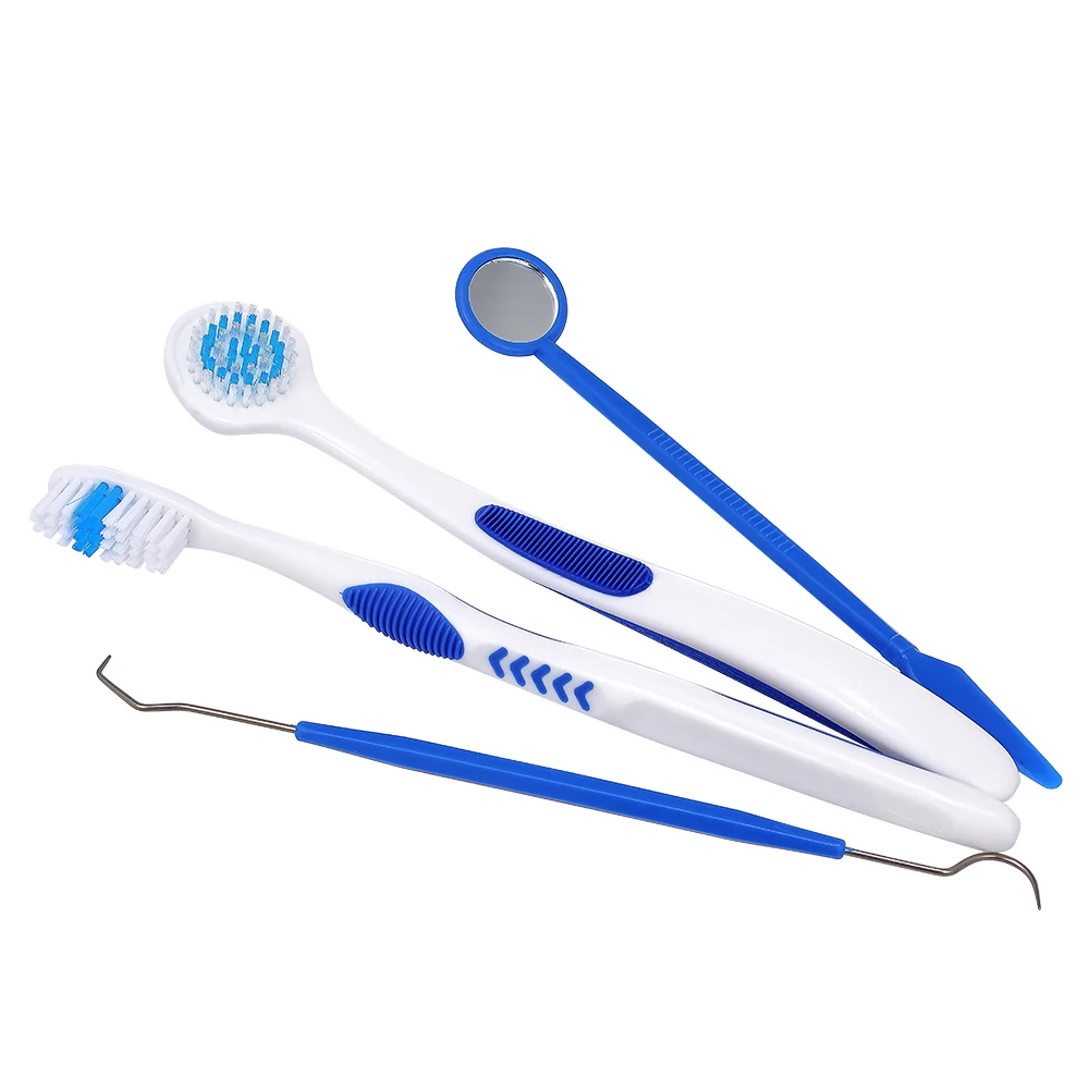 4Pcs/Set Teeth Whitening Kits Oral Care Tooth Brush Toothpicks Tongue