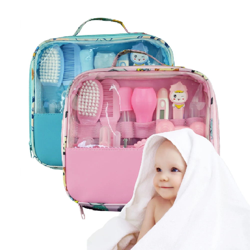 

Multifunction Baby Healthcare Kit Newborn Kid Care Kit Baby Grooming Set Thermometer Clipper Scissor Portable Toiletries For Kid