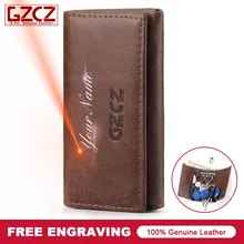 Кожаный бумажник для мужчин под заказ именной мужской кошелек из натуральной кожи держатель для ключей Автомобильный чехол для ключей Органайзер кошельки Carteira Masculina
