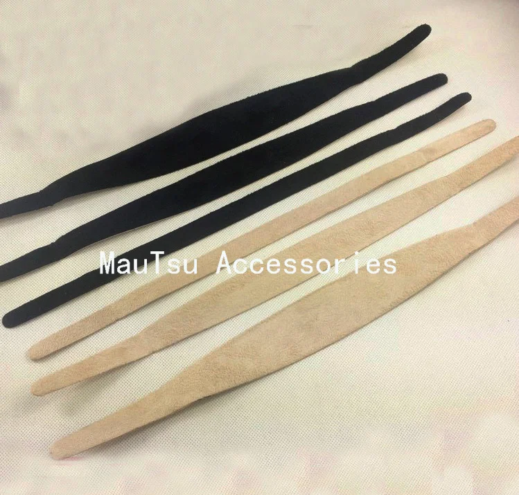 

20PCS Various Sizes Adhesive velvet chamois Fabric strips for inside the headband,inner line of hairbands sticky chamude fabric