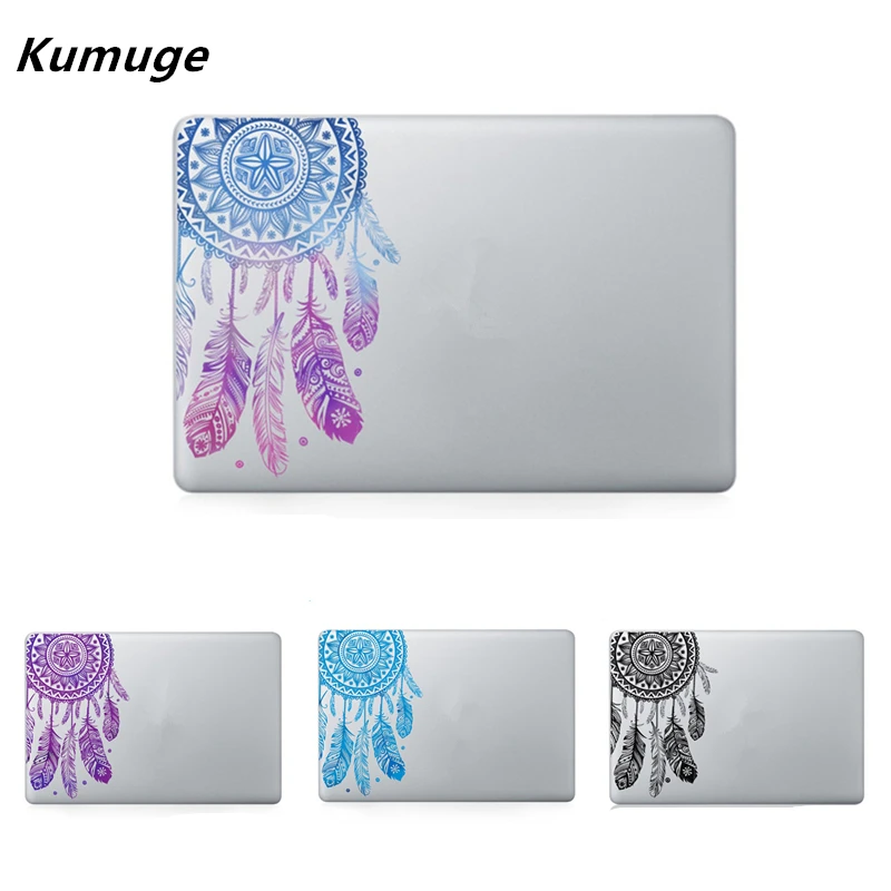 Виниловая наклейка для ноутбука с изображением перьев и цветов, наклейка для Macbook Air Pro retina 11 12 13 15 дюймов, кожа для ноутбука Macbook Air 13