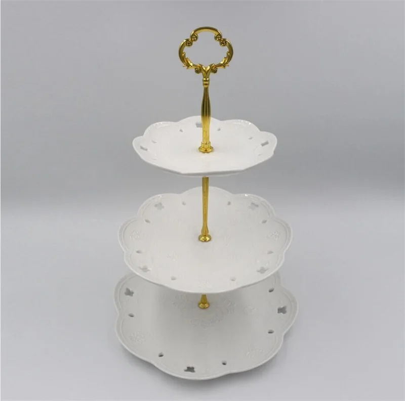 

1/2/ 3Tier Stainless Steel Round Cupcake Stand Wedding Birthday Cake Stand Display Tower (Plates are NOT inlcuded)