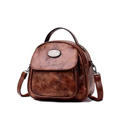 

Hign Quality Multifunction Backpack For Teenage Girls Sac A Dos 3-in-1 Female Backpack Women Retro Leather Shoulder Bag Bagpack