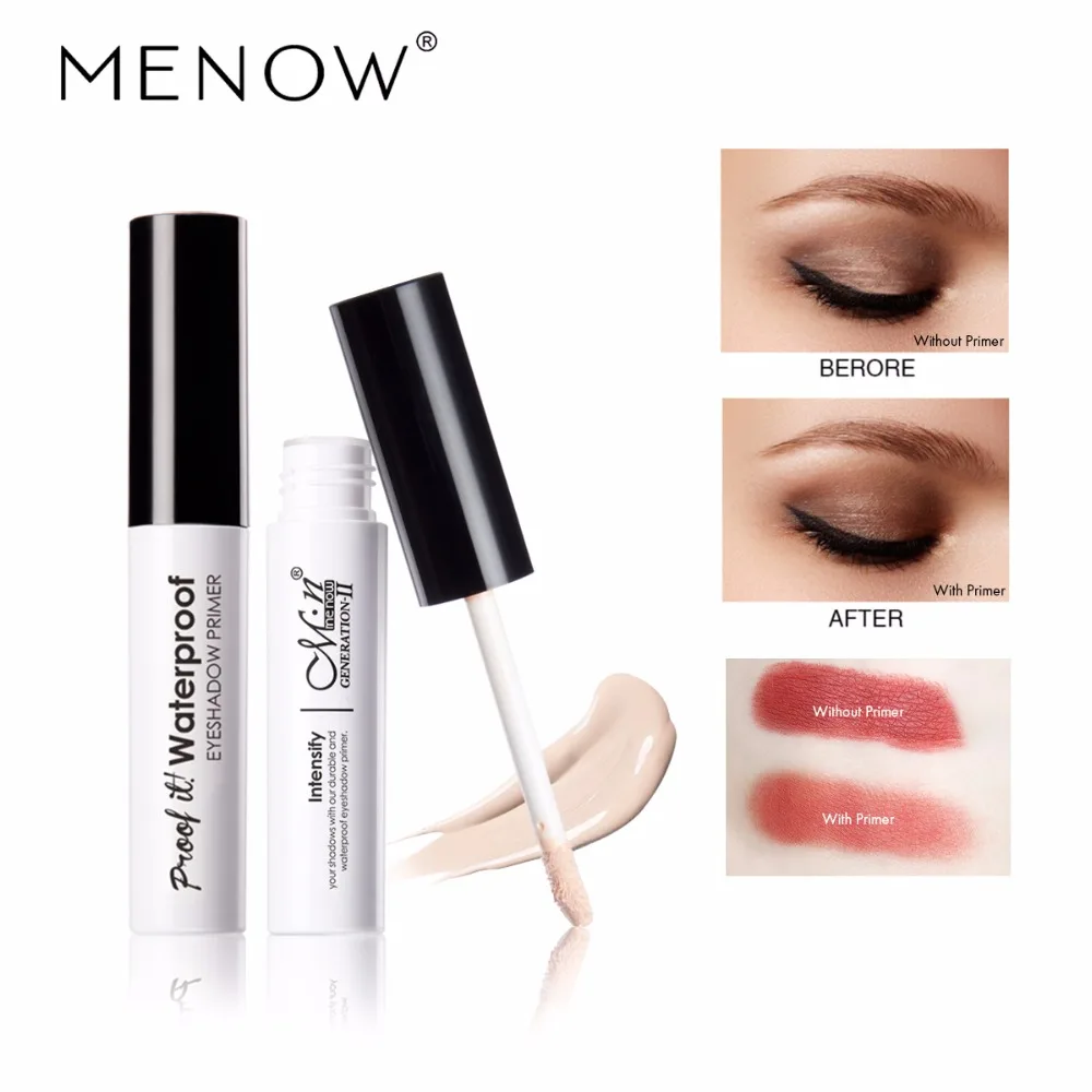 MENOW E424Cosmetic основа для макияжа глаз праймер для век, повышает цвет и прозрачность основы для теней для век