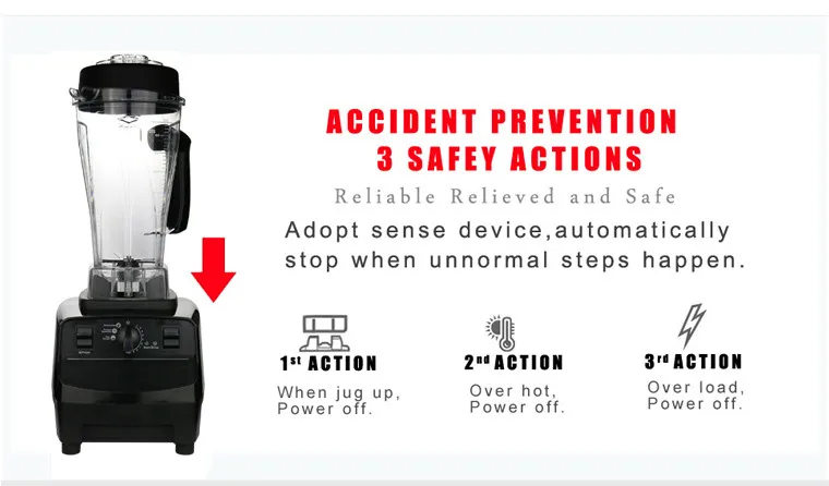 768S блендер профессиональный кухонный комбайн многофункциональный электрический Heavy Duty 2200W 220V