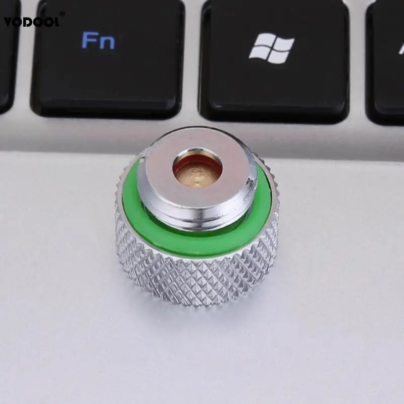 G1/4 Thread Vent Valve Auto Exhaust Chrome Plated Connector Plug 18mm Diameter for PC Water Cooling System Computer Components