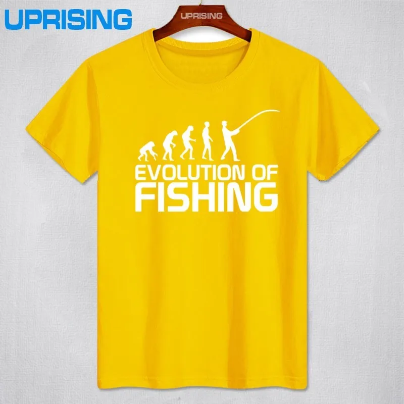 Короткий рукав Для мужчин S Эволюция рыбы футболки Для мужчин хлопок Человек Дешевые о Средства ухода за кожей Шеи Эволюция Топ евро