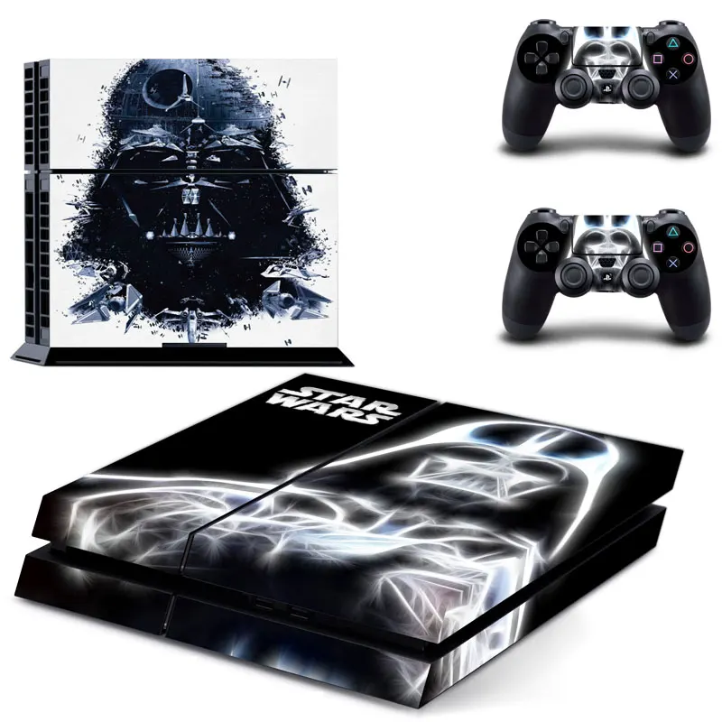 Звездные войны PS4 наклейка для Sony Playstation 4 консоль + 2 контроллера кожи чехол