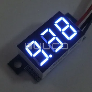 

Tester/Digital Voltmeter DC 0.00V~30.0V Voltage Meter Blue Led display Digital Meter/Panel Meter DC 12V 24V Volt Meter/Monitor