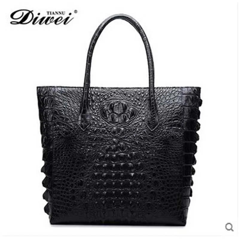 

diwei 2019 new hot free shipping imported women handbag thailand crocodile handbag shoulder multi-function ladies portable bag