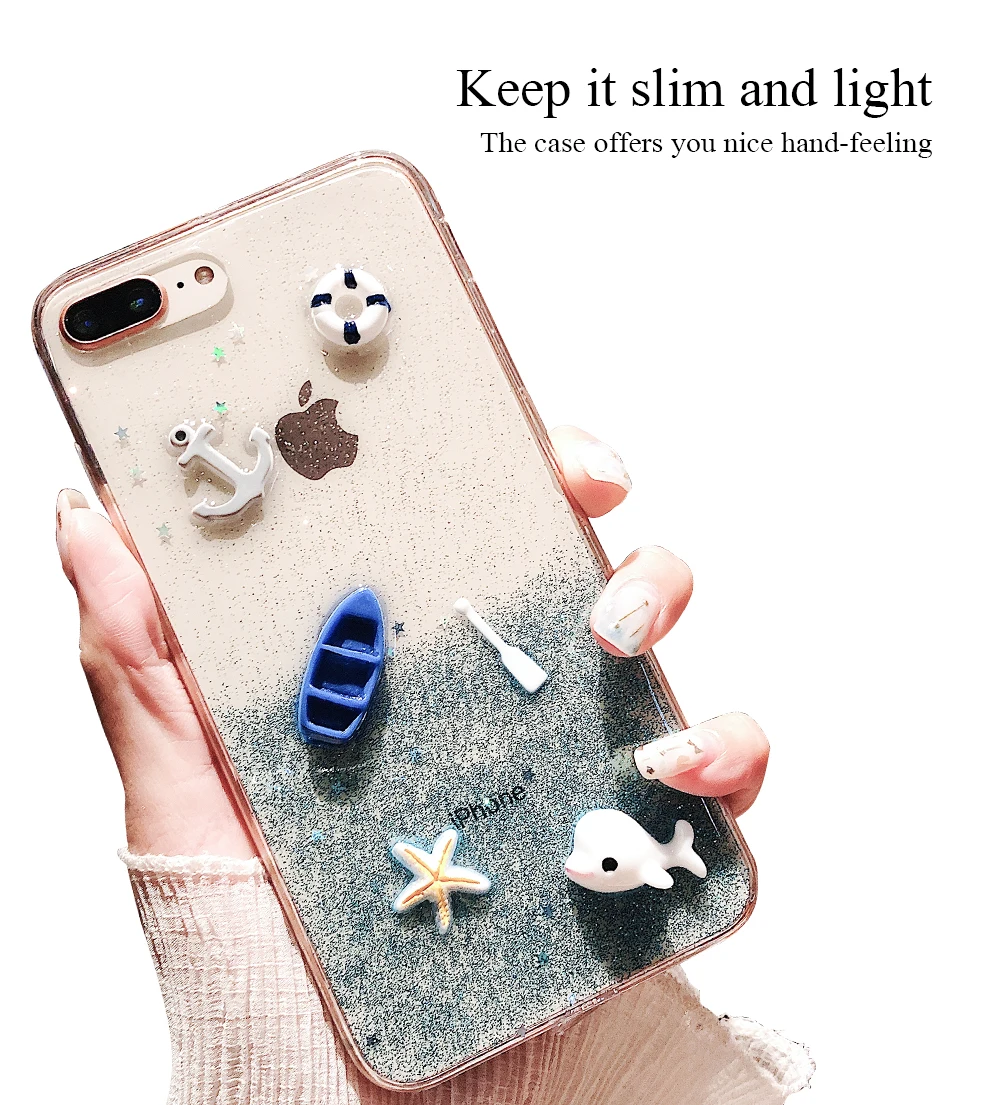 PORTEFEUILLE for iphone x xs case cute animal clear for iphone 6 7 8 plus 7plus case silicone transparent anime soft shell cover (6)