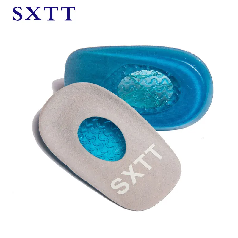 SXTT جديد سيليكون هلام النعال العظام عودة سادة كعب مقعر ل عظمة الكاحل الألم قدم الرعاية الصحية دعم سبير قدم وسادة منصات