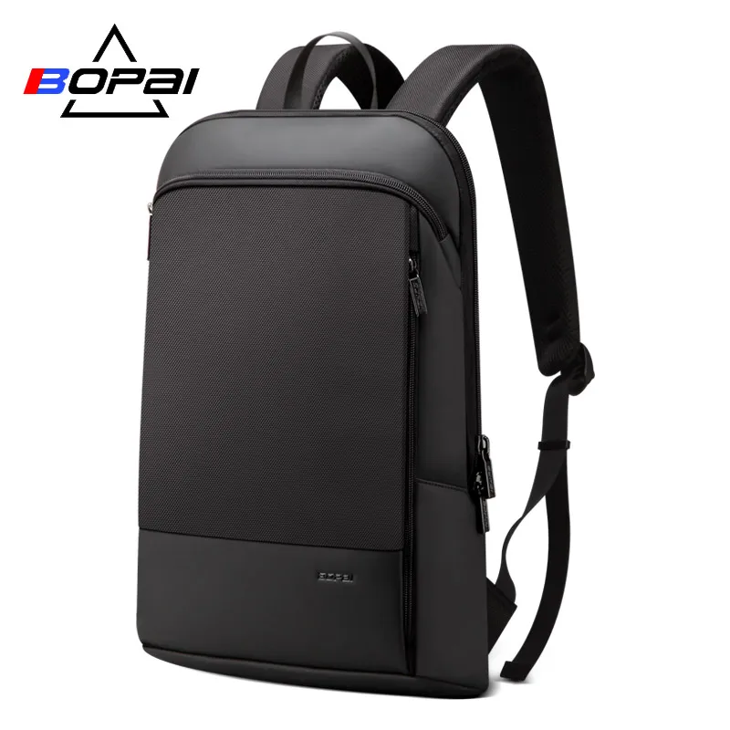  BOPAI Slim Men Backpack Thin Ultralight Laptop Backpack for 15.6inch Fashion Office Work Waterproof - 32964223362