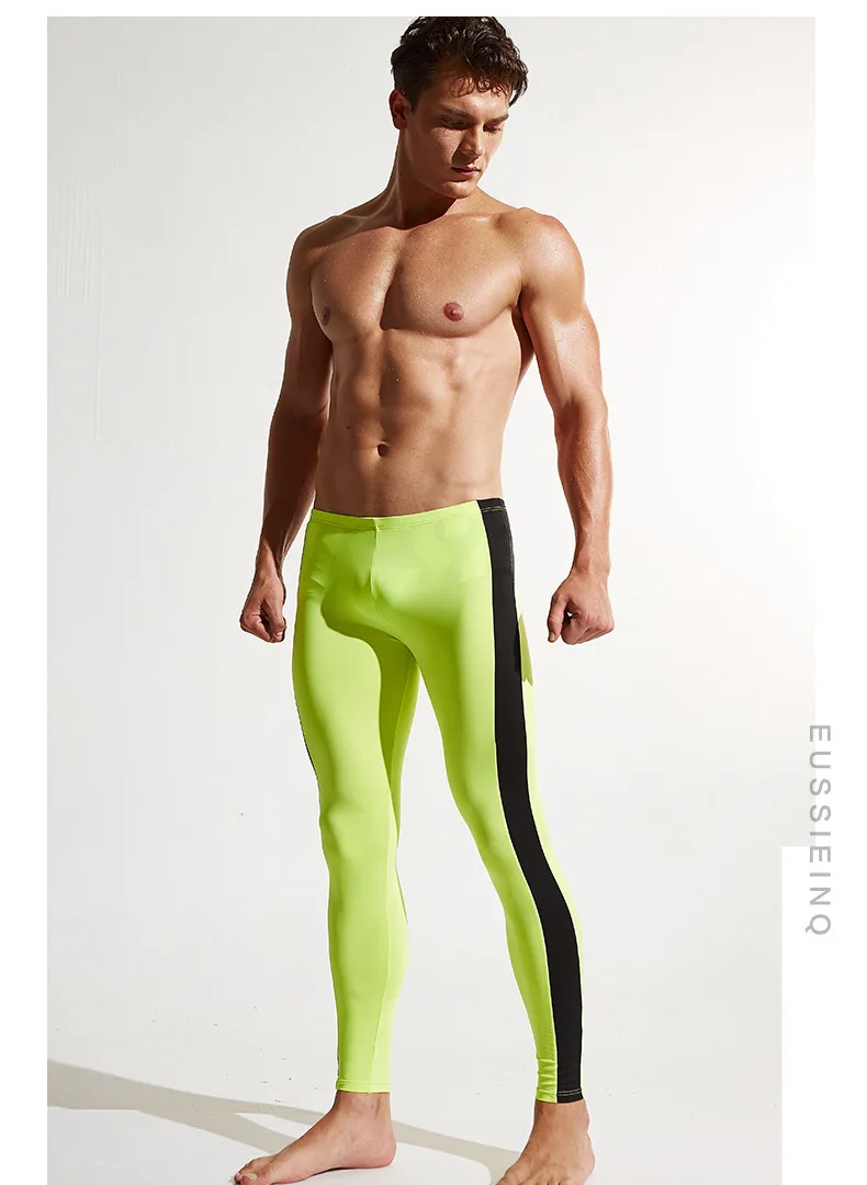 Men's Underwear Tights Fitness Breathable Slim High Elasticity Ultra-thin Fabrics Easy-Dry Pants best mens long underwear