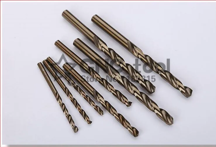 1.0mm-8.0mm M35 HSS-CO Cobalt Drill Bits 10PCS for stainless steel Drill Bits
