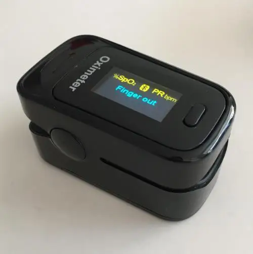 2 шт./лот Andriod приложение Bluetooth 4,0 OLED на палец Пульсоксиметр Пальчиковый Пульсоксиметр Пульсо крови Кислород SpO2 монитор сатурации - Цвет: Black