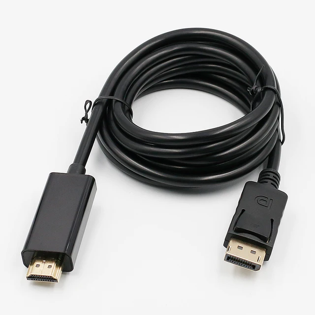 New 1.8M display port Displayport Male DP to HDMI Male Cable Adapter Converter for PC Laptop HD Projector