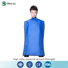 Прямые продажи медицинского использования ионизирующей радиационной защиты 0,35 mmpb Высокий воротник свинцовая одежда рентгеновский защитный стоматологический фартук