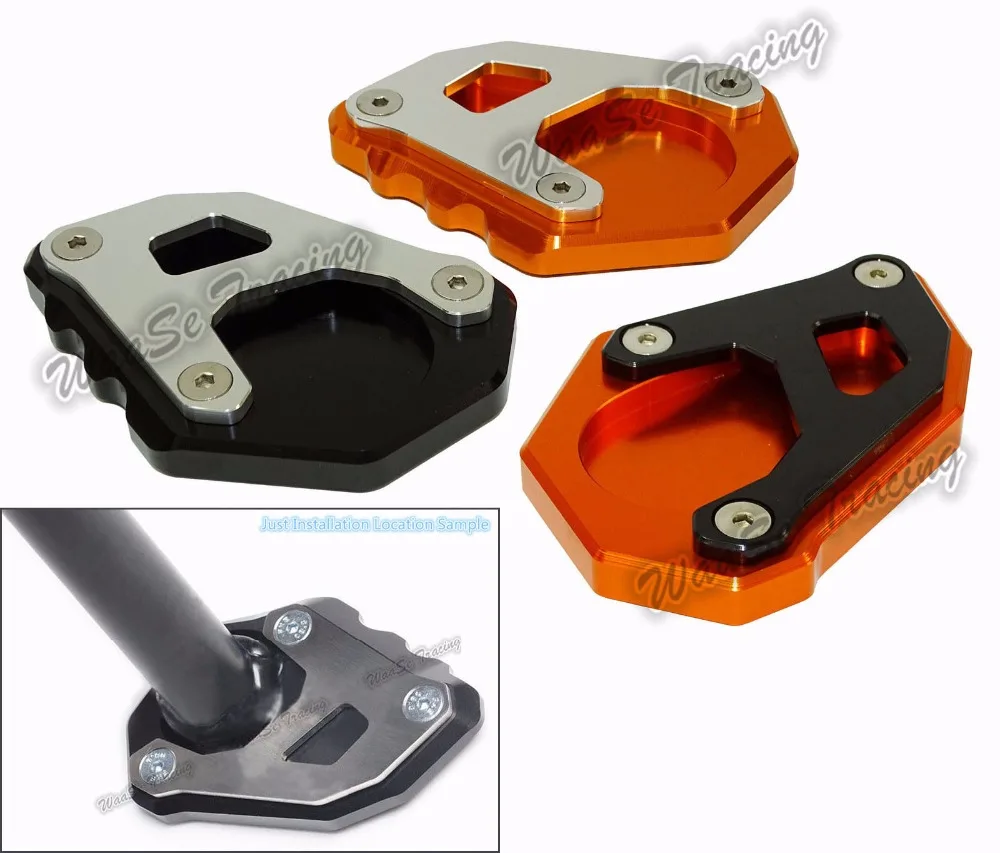 Motorcycle Kickstand Foot Side Stand Extension Pad Support Plate For KTM 1050 1090 1190 1290 Adventure