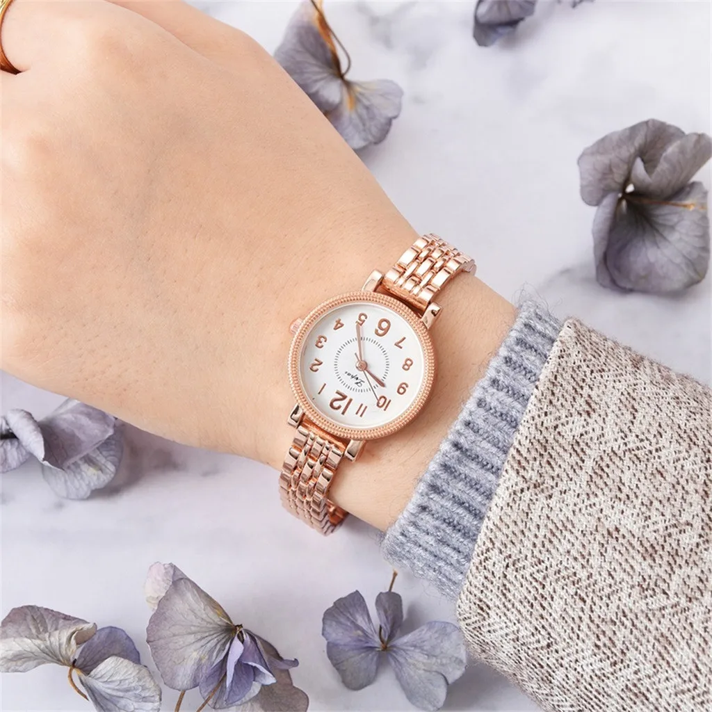 Роскошные модные женские часы из сплава аналоговые кварцевые наручные часы браслет relojes para mujer роскошные часы мужские розовое золото