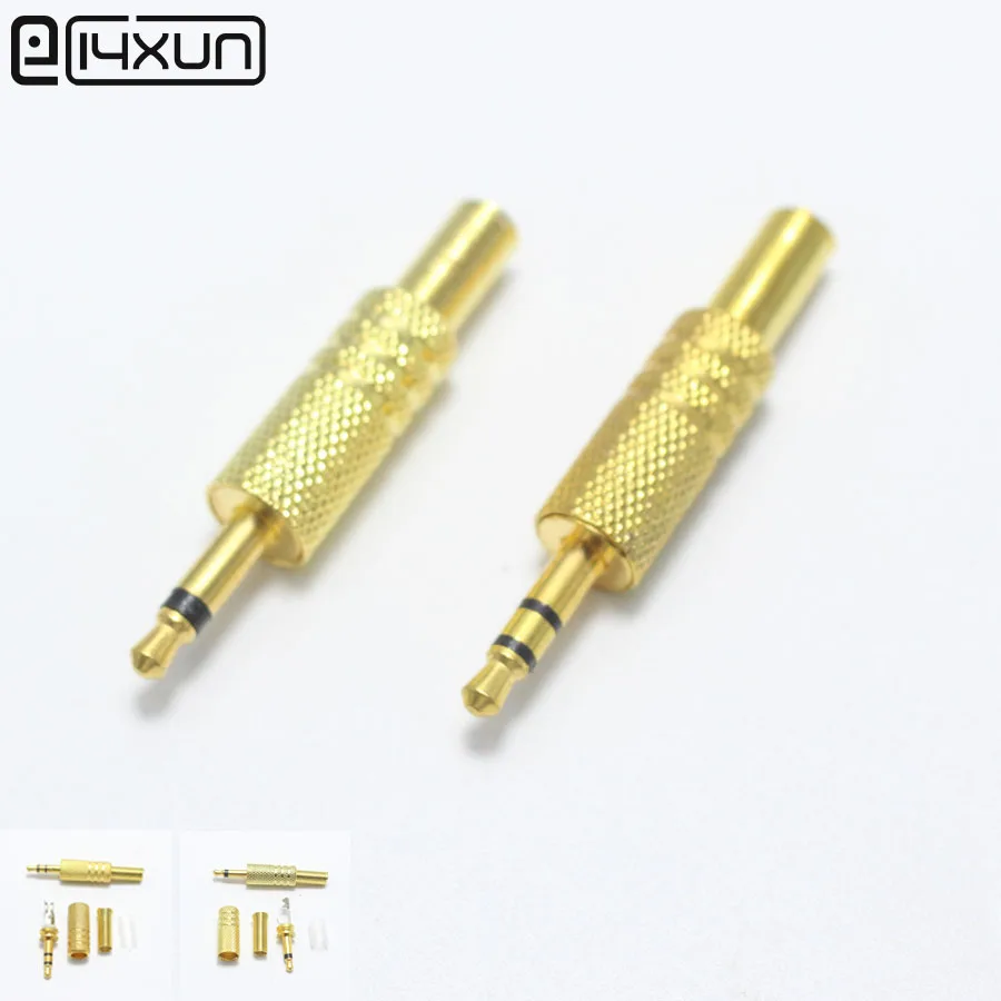 10pcs gold plated 3 5mm plug 3 5 audio connector 3 5 mm mono stereo
