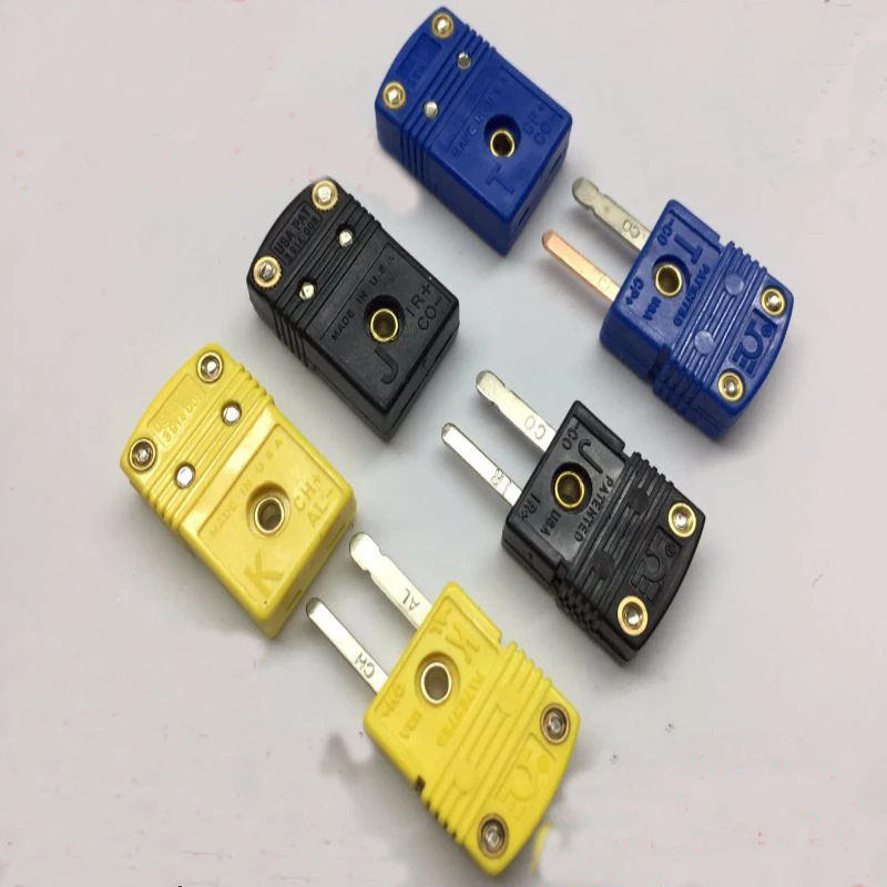 Termopar Tipo K Sensor De Temperatura Enchufe El Cable Conector Macho 10 Piezas