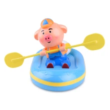 Электронный гребной поросенок FunnyToys купание в воде детские игрушки для игры в воду подарок игрушки для душа детские игрушки для купания интерактивные игрушки