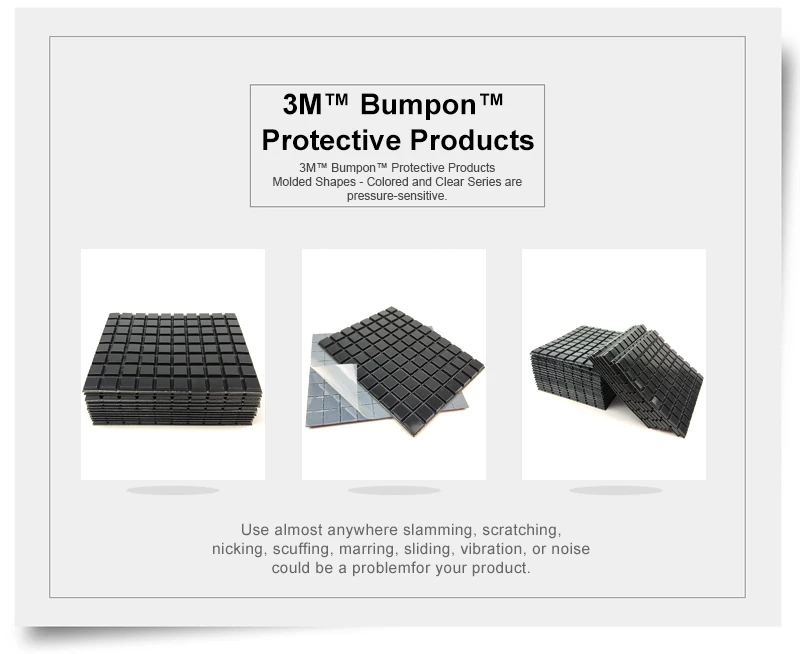 3 м клей каучук Bumpon SJ5008/защитная резиновыми точками/черный цвет/W12.7mm* H3mm/3000 штук в картонной коробке